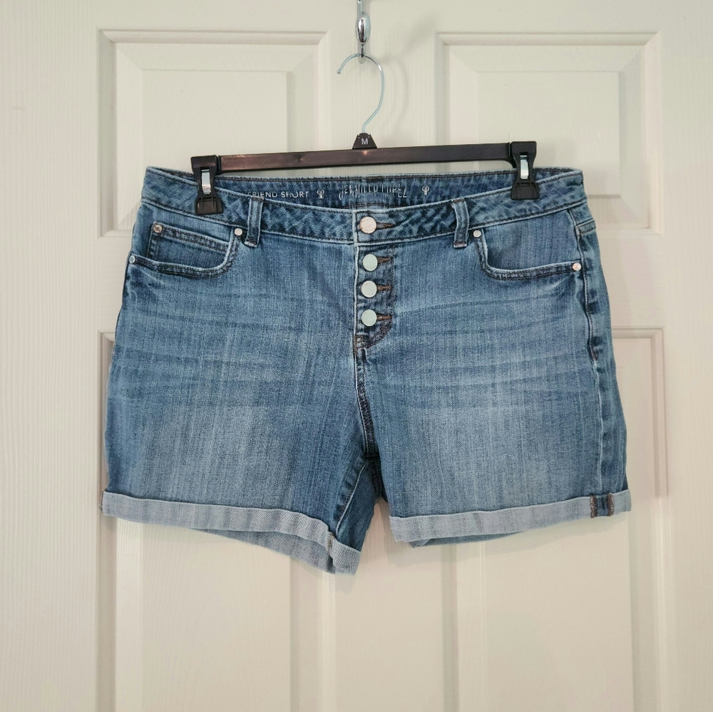 Jennifer Lopez Denim Blue Jean Shorts